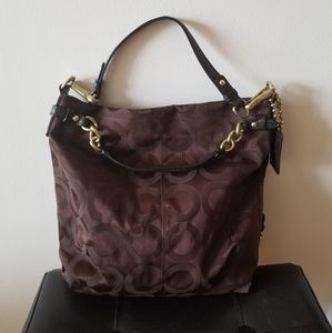 Coach Hobo Shoulder Satchel in Dark Brown